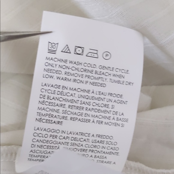 2x 👯‍♀️Host Pick⚡️Club Monaco Long Sleeve Split Seam Striped Shirt - Picture 14 of 15